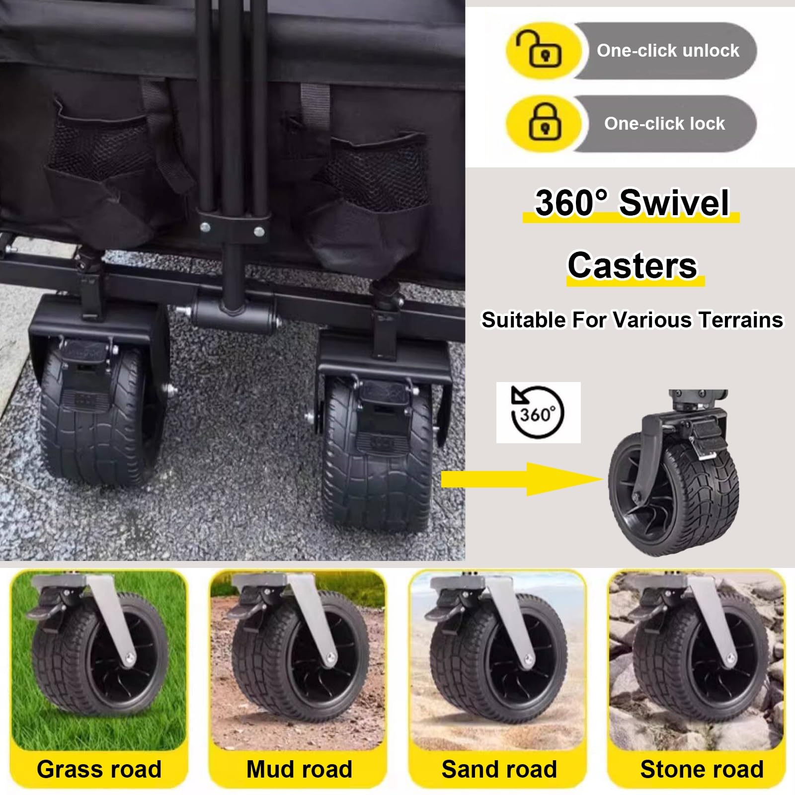 Carrito De Comida Portátil con Ruedas, Carrito para Vendedores, Quiosco/Expositor Plegable con Toldo, para Mercados De Agricultores Y Eventos Al Aire Libre