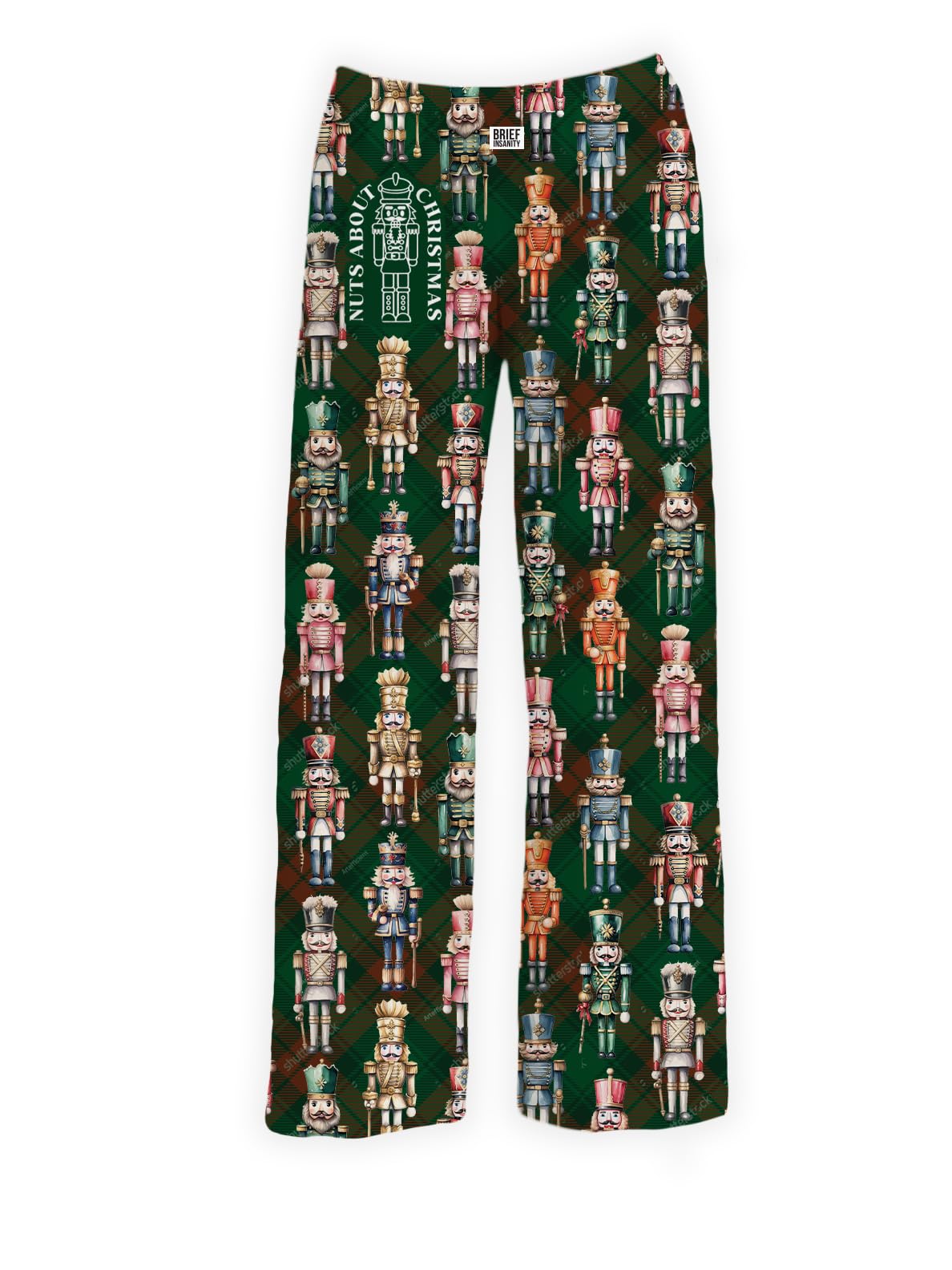 brief insanity Lounge Pajama Pants for Men and Women | Holiday Christmas Nutcracker Pattern Bottoms - Comfy, Ultra Soft, Novelty Loungewear Pants (Nuts About Christmas, Large)-picture-51