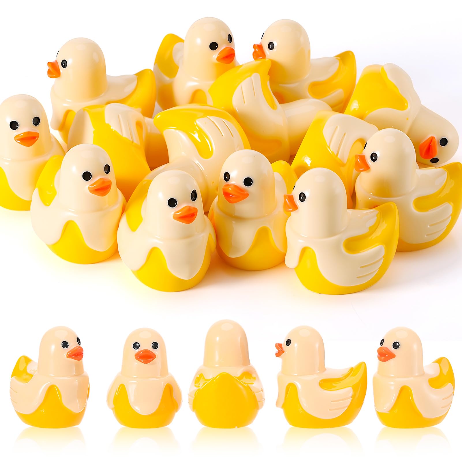 GGSTDDUP 30 Pcs Banana Ducks, Mini Banana Resin Ducks Bulk — image 1