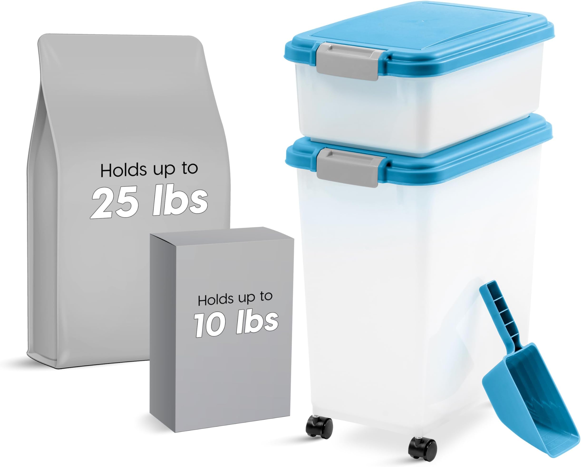 Pet Supplies WW shop 3 Piece Airtight Pet Food Storage Container