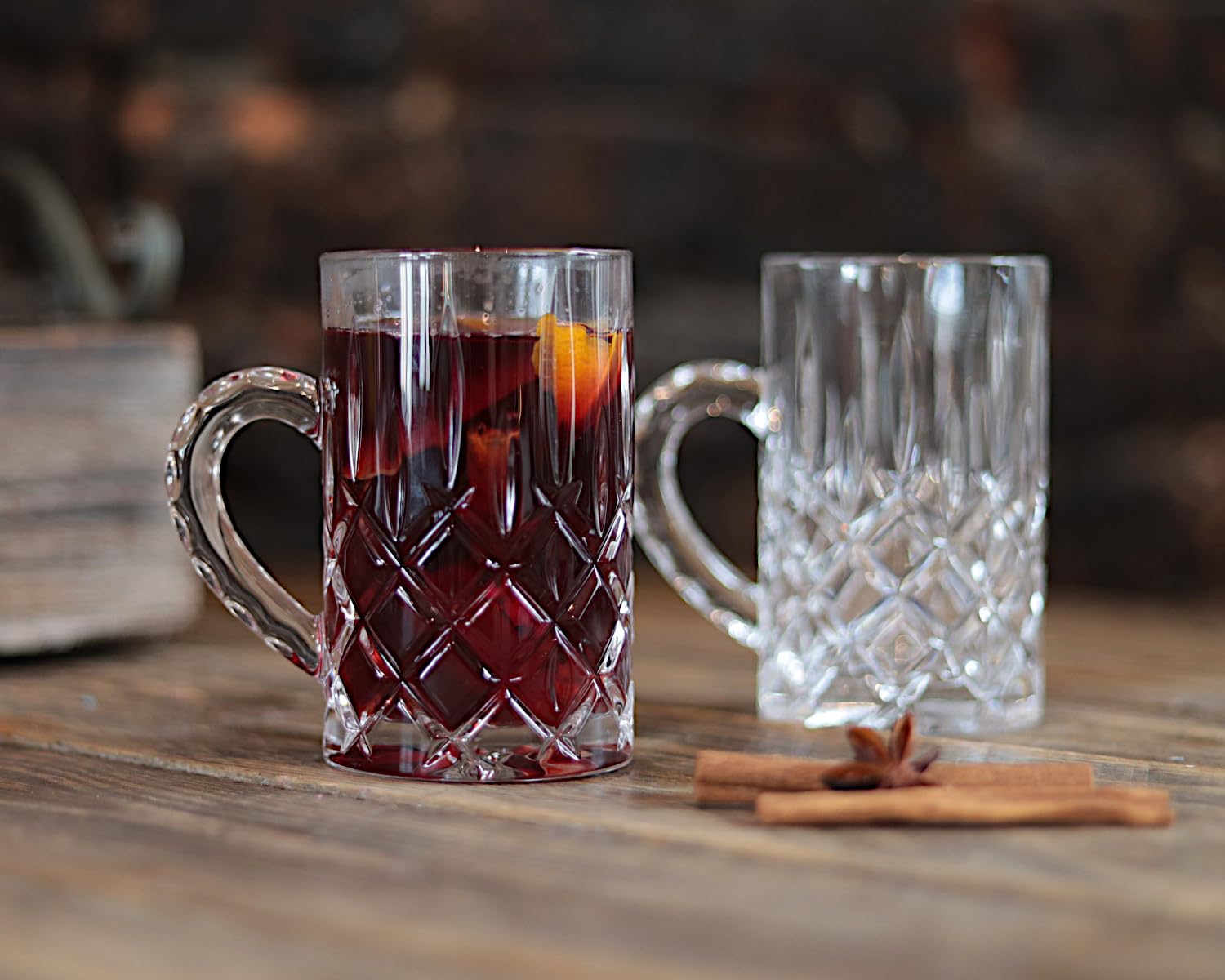 Nachtmann Szklanki do herbaty kubki do kawy Glögg/grzane wino szklanki do gorących napojów zestaw 4 szt [Zestaw]