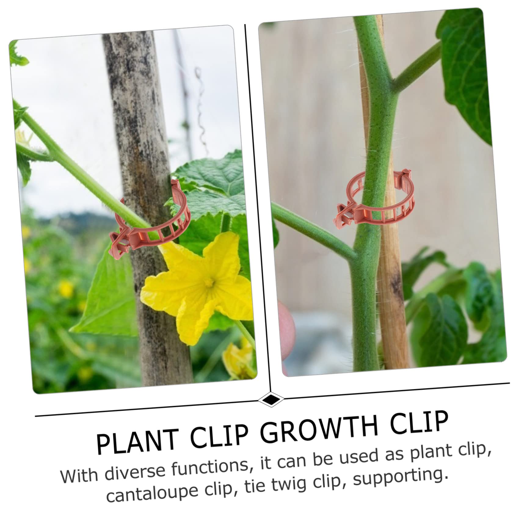 TOYANDONA 400pezzi Clip per Clips per Giardinaggio per Cetrioli e Rampicanti Protezione per Fusti e Sostenibile