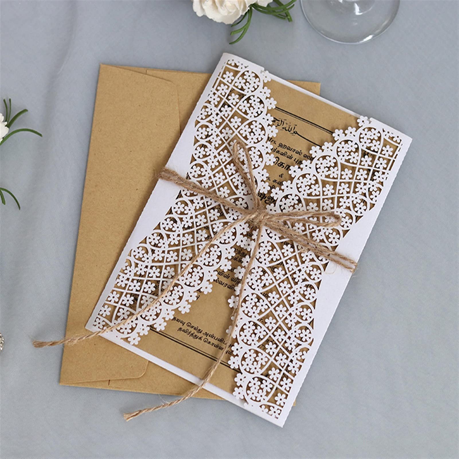 Geburtstagskarten 25 stücke Grußkarten Laser Schnitt mit mehreren Blumen Design Für Hochzeitseinladung Geburtstagsgeschäft Danksagung Party Supplies Überraschung Geschenk Geburtstagskarte