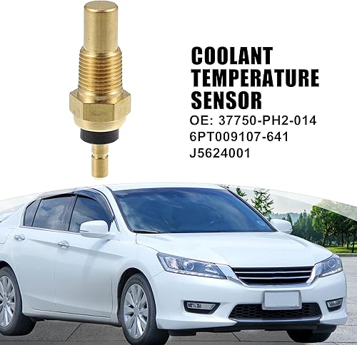 Miniatura 2 de X AUTOHAUX 37750-PH2-014 6PT009107-641 J5624001 Sensor de temperatura del refrigerante del motor Remitente de temperatura para Honda Accord 1990-1999