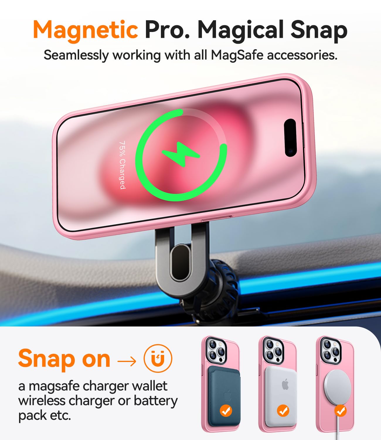 Amazon.com: CANSHN Magnetic Compatible with iPhone 15 Pro Max Case