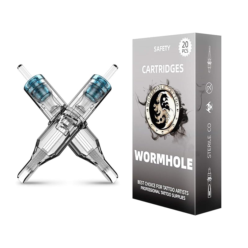 Wormhole Tattoo Cartuchos de Agulhas para Tatuagem 7RM 1207RM Curved Magnum com 20 Unidades