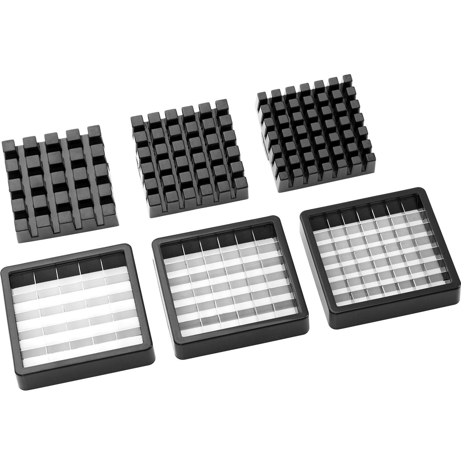 Westmark Affetta-patate e verdure con 3 inserti in acciaio inox e leva, Pomfri-Perfect, Argento, 11812260
