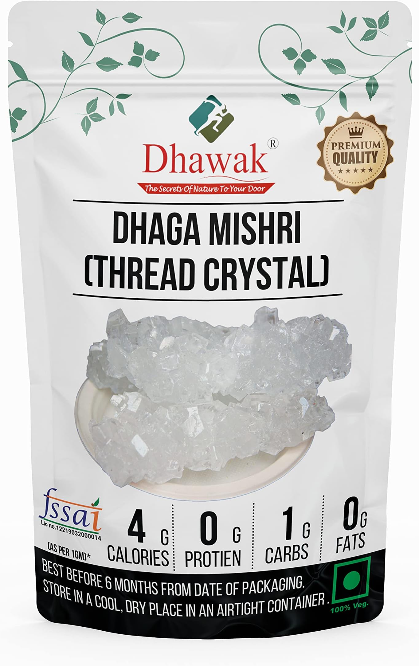 Dhawak Dhaga Mishri - 1800 GMS. (Thread Crystal)