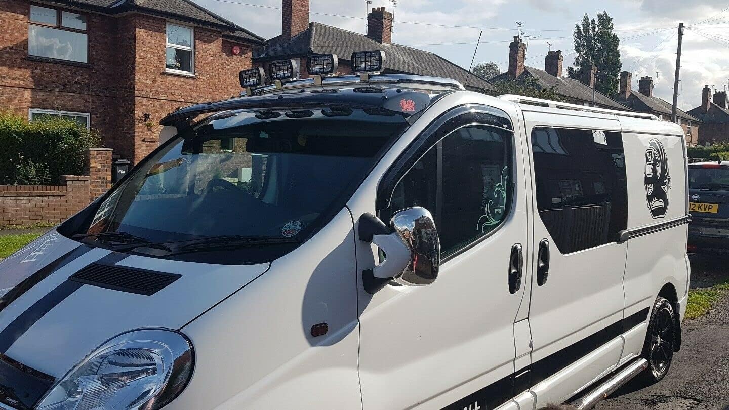 Bragan Roof Bar B + Clamps Compatible With Vauxhall Opel Vivaro 2002