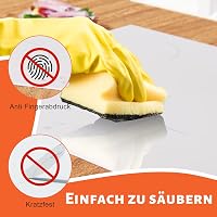 NOXTON 60 cm-es Indukciós Főzőlap Fehér Üveggel, Kék Vezérlőpanellel, Flex Zónák, 3 Égővel 7