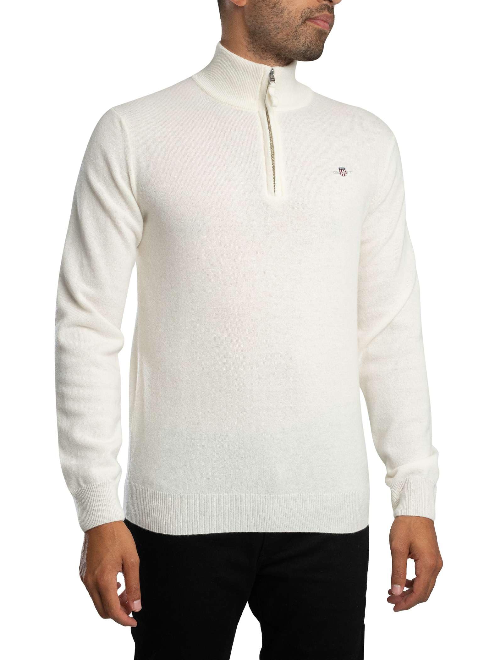 Gant Superfine Lambswool Half Zip Maglione Uomo
