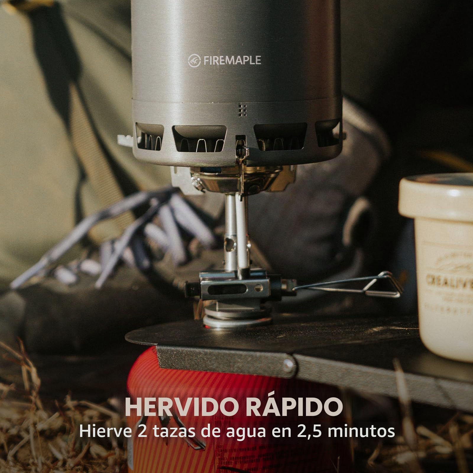 Fire-Maple Greenpeak 2 Estufa para Senderismo y Camping con Válvula Micro-Regulada, Equipo de Cocina Ultra-Ligero y Compacto a Propano para Senderismo, Trekking, Caza y Uso de Emergencia