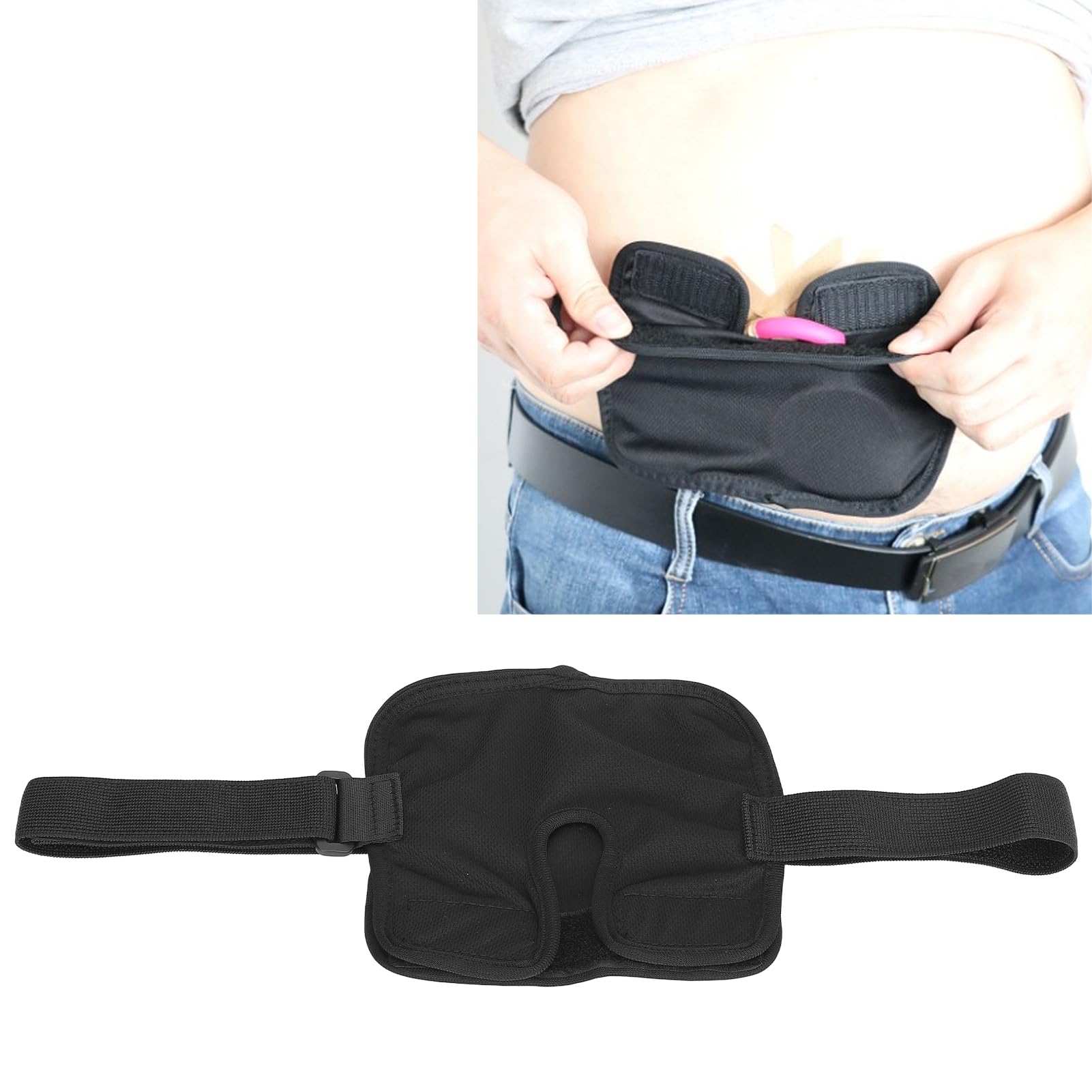 Fyearfly Ceinture De Cathéter, Ceinture de protection contre la dialyse péritonéale - Bande de stockage de tube de Cathéter Dissimulée Taille Universelle Ceinture De Support De Dialyse Abdominale
