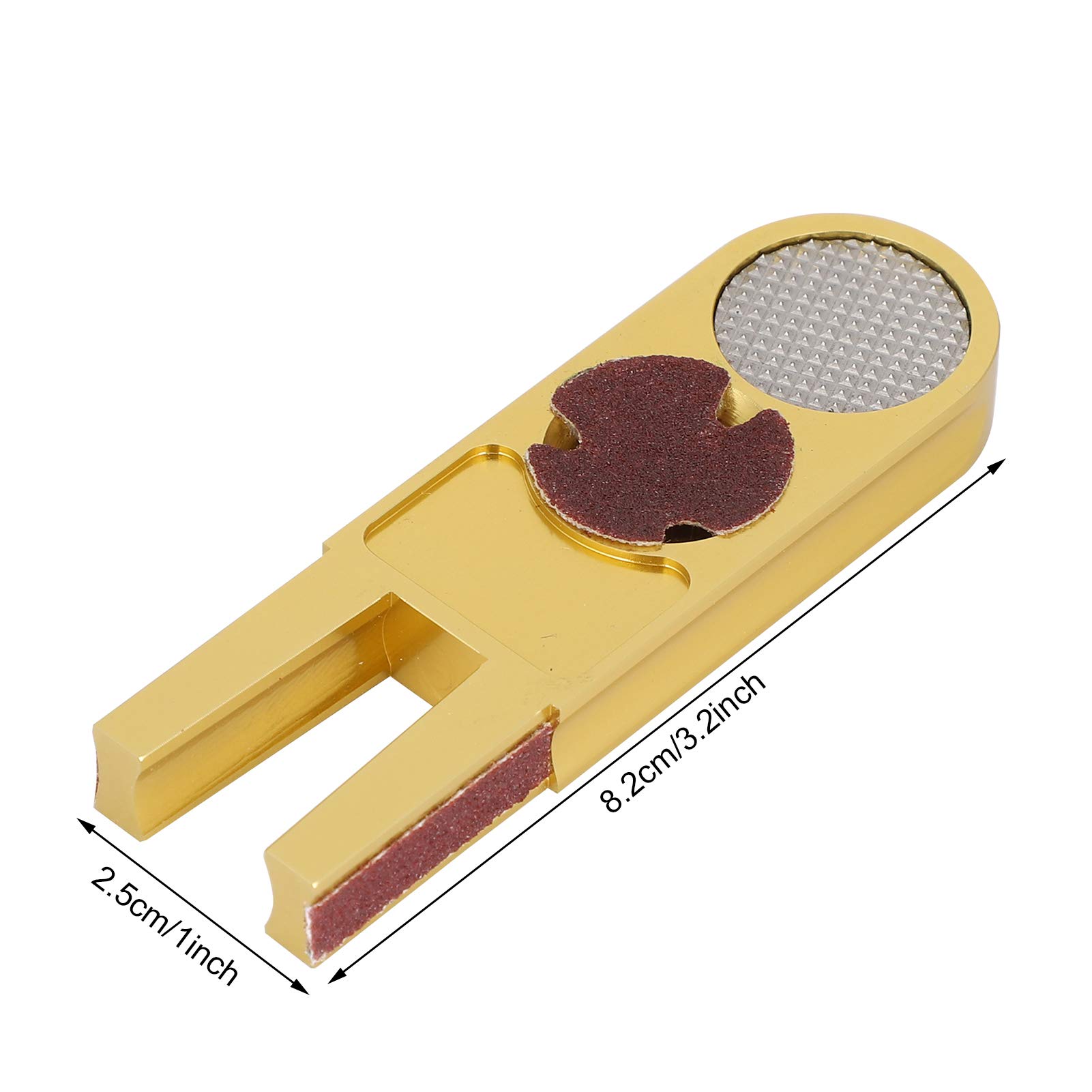 equlup Billiards Pool Cue Tip Trimmer, Compact Billiards Pool Cue Tip Shaper Polisher Metal Multifunctional Billiard Cue Tip Grinder for Billiard Cue Tip