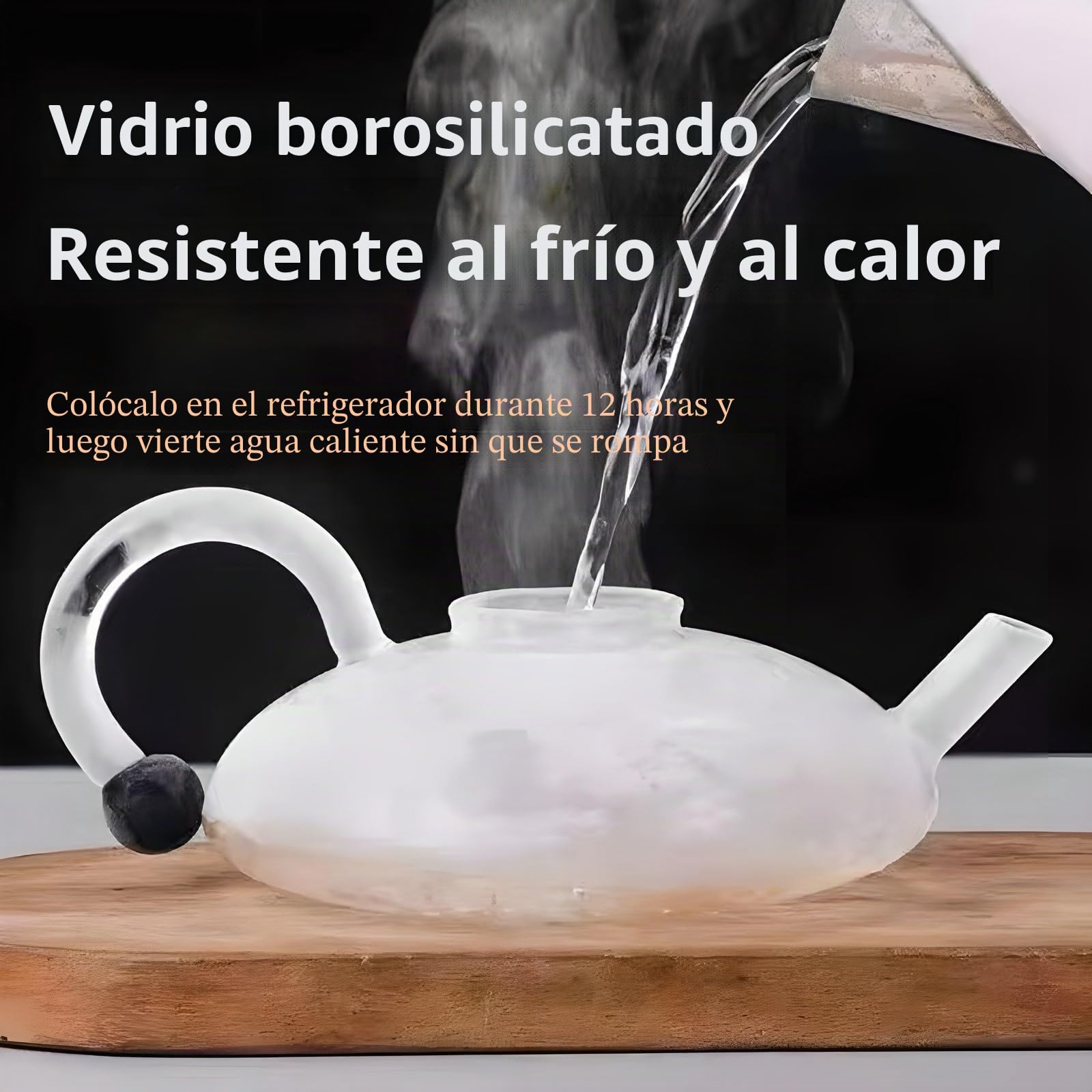 Juego de Tetera con Filtro, con Estufa eléctrica de cerámica e infusor, para Preparar té y café de Hojas Sueltas.