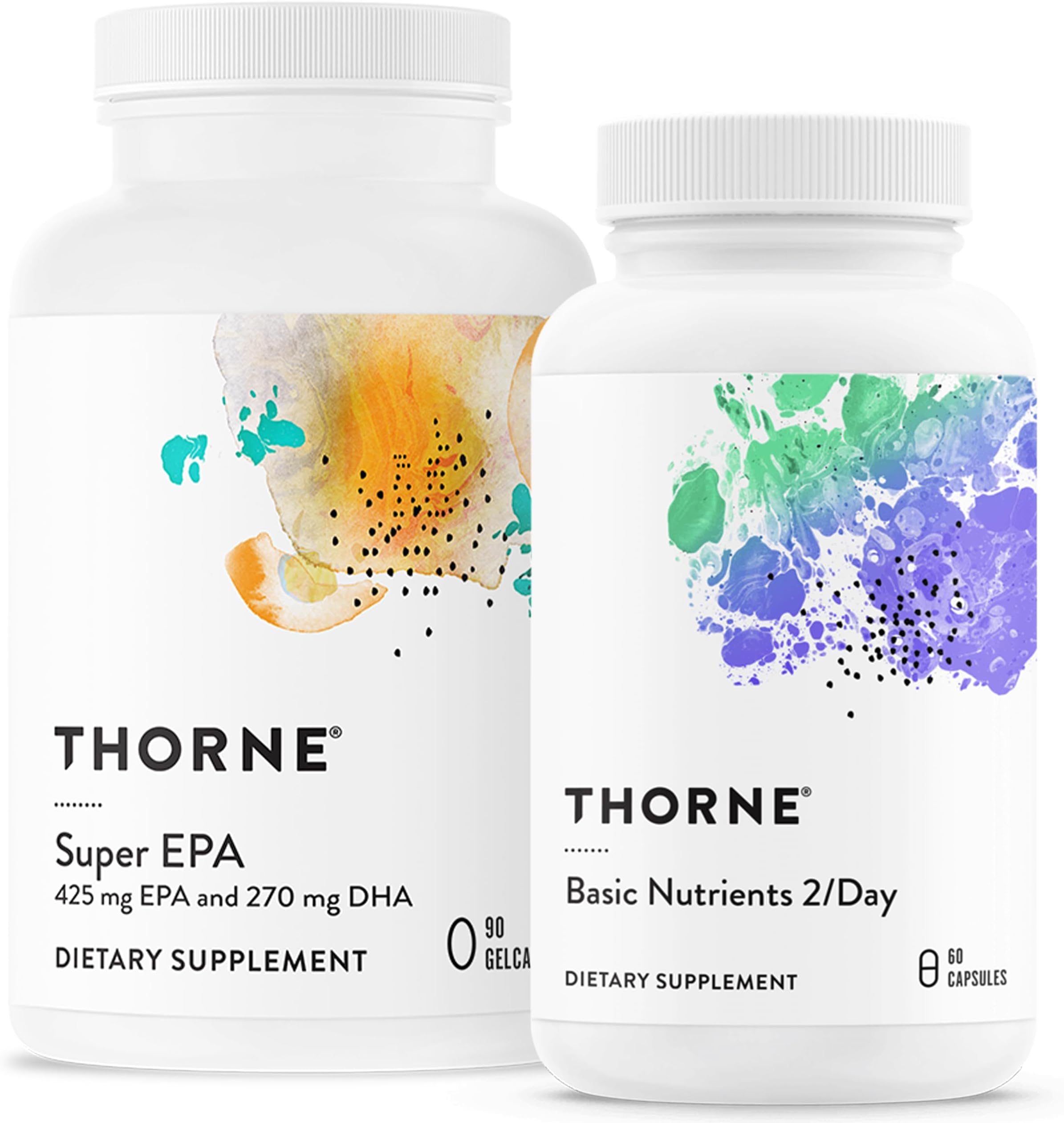 Wellness Essentials Bundle - Omega-3 & Multivitamin Combo - Super EPA & Basic Nutrients 2/Day - 30 Servings