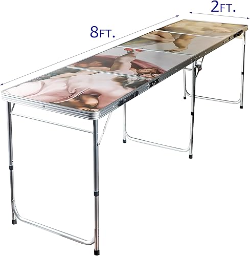 Miniatura 6 de 8' Folding Beer Pong Table with Bottle Opener