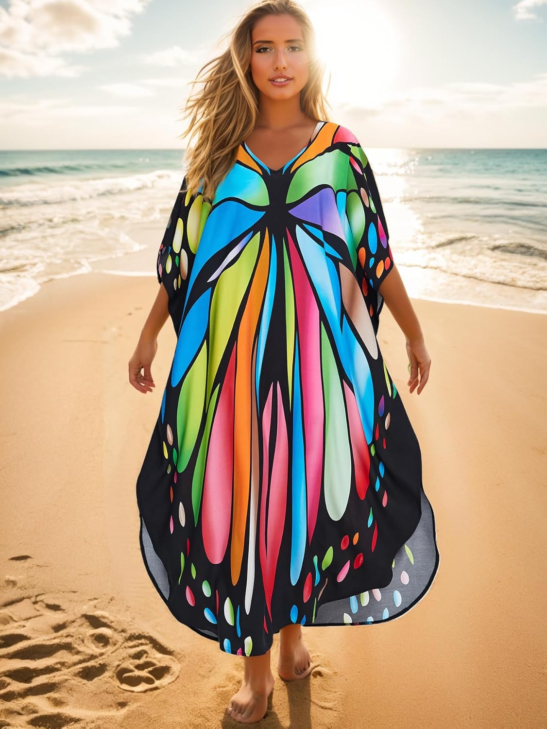 Plus Size Kaftan Dresses - Caftans for Women, One Size, US S-4XL - Image 6