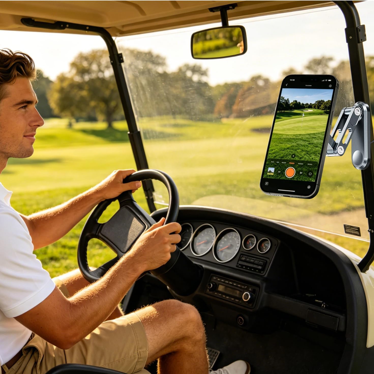 Chapter Seven Magnetic Golf Cart Phone Holder for MagSafe iPhone image 3