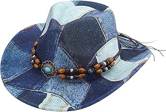 Chapeau De Cowboy Classique Pour Femme Avec Boucle De Ceinture