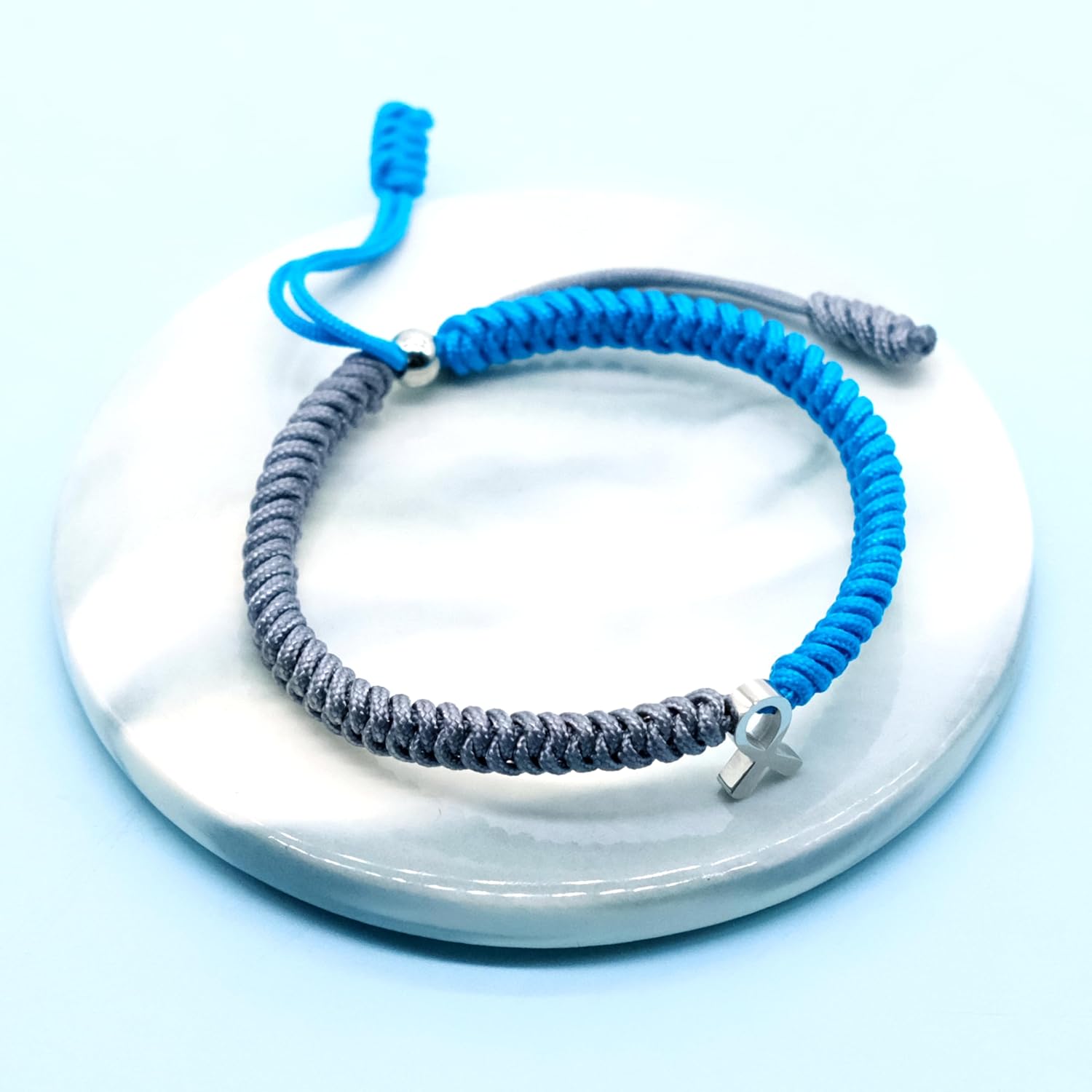 LAMIBEE Bracelet For A Cause, Awareness Ribbon Bangle Bracelets, Wristbands Get Well Soon, Protection Surfer String Bracelet for Men, Women Boho Amulet Style - Image 3