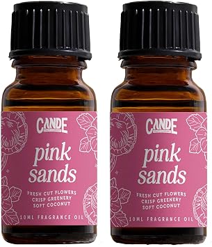 CANDECraftCo Fragrance Oil 2-Pack, Pink Sands, 0.34oz