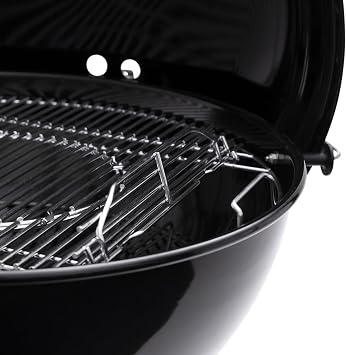Weber Master-Touch Charcoal Grill, 26-Inch, Black | Premium Outdoor BBQ Grill with Tuck-Away Lid Holder & OneTouchTM Cleaning System, PorcelainEnameled Kettle