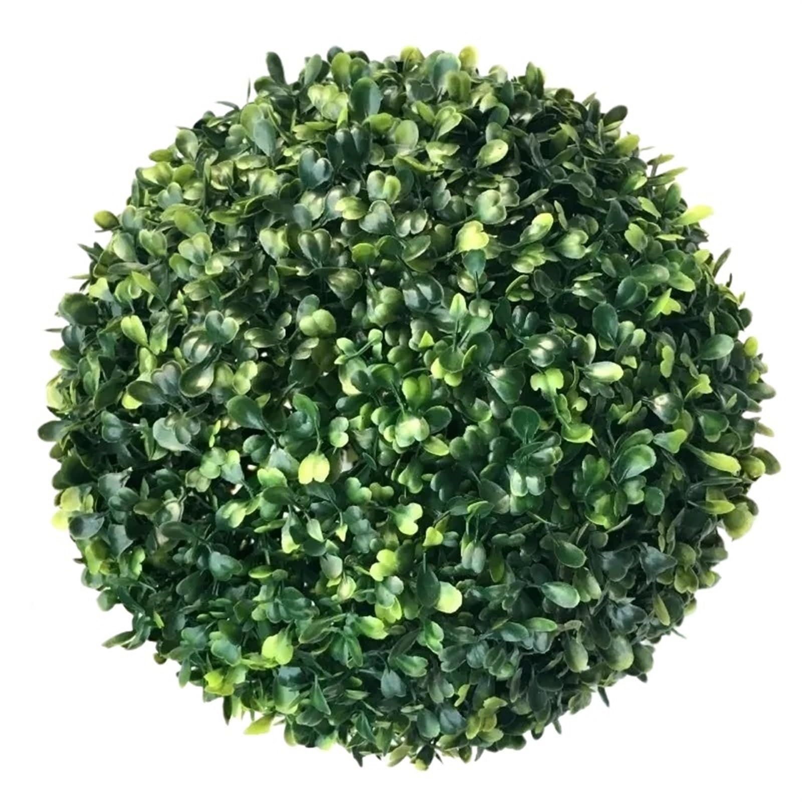 LNNXSZ Topiary Balls 2PcsLarge Green Artificial Plant Ball Topiary Tree Boxwood Wedding Party Home Outdoor Decoration Plants Plastic Grass Ball(28cm)