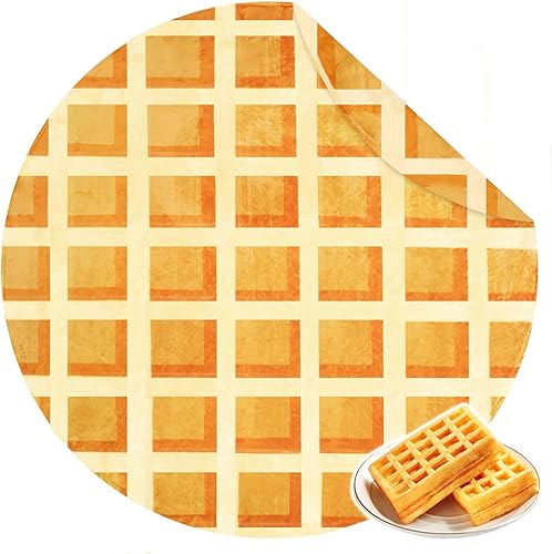 Bnuitland Manta divertida de gofres de 71 pulgadas, 300 GSM de doble cara gigante divertida y realista con bolsa para adultos y niños, manta de