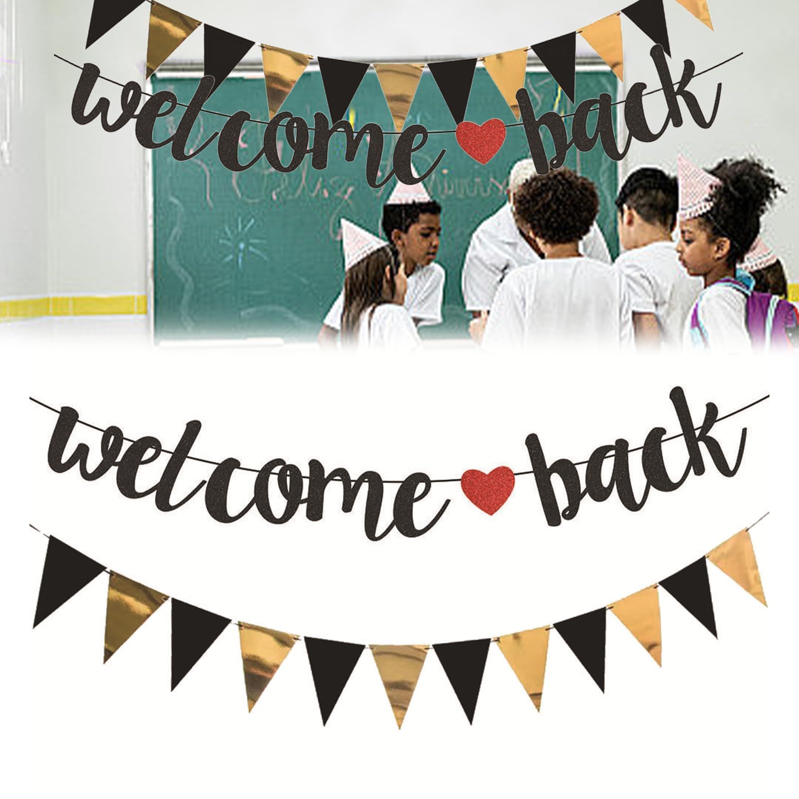Déco "Welcome Back" - Ballons Et Banderole Multicolores - Pour Fête De Retour, Bienvenue à La Maison - 3