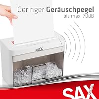 Sax Bruno Papírmegsemmisítő 2 Lap Kapacitás, CD és Kártya Aprítás, 3.5L Tartály 5