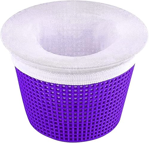 Paquete de 40 calcetines de piscina para filtros, cestasfiltro de bañera de hidromasaje, funciona perfectamente con el skimmer de superficie para