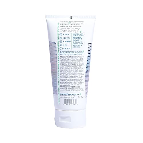 Miniatura 8 de Seaweed Bath Co. Crema corporal reafirmante, aroma a menta de romero, 6 onzas (paquete de 2), loción hidratante para manos y cuerpo tonificante para