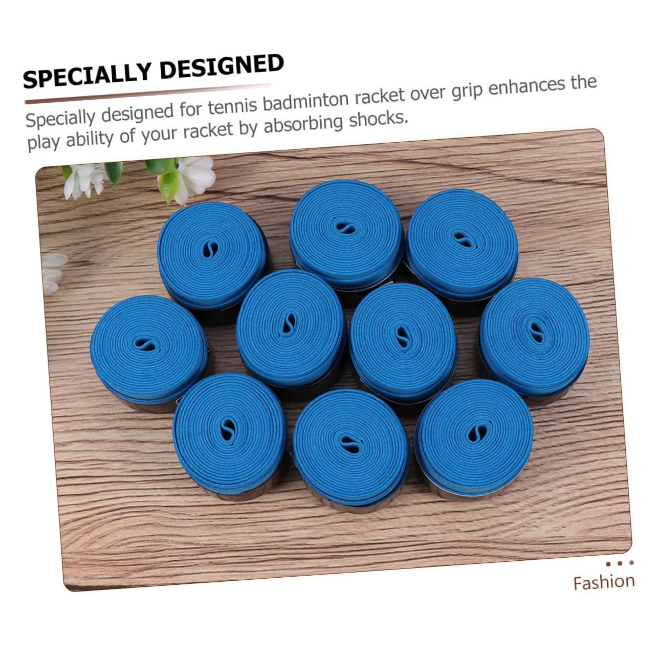 Toyvian 12 Count Badminton Overgrips Tennis Racket Sweatbands Non-Slip Breathable Multi-