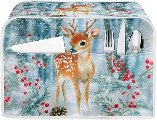 Miniatura 24 de Fundas para tostadora de gato negro de 2 rebanadas de ranura larga, lavable, cubierta de polvo de calabaza para pan, cubierta de Halloween