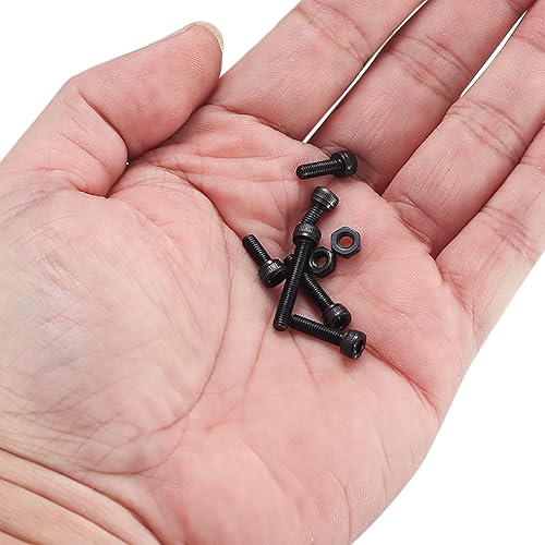 Miniatura 3 de Tornillos y tuercas métricas pequeñas, 420 piezas de tornillos y tuercas hexagonales, kit surtido de tornillos y tuercas de acero aleado, impresora