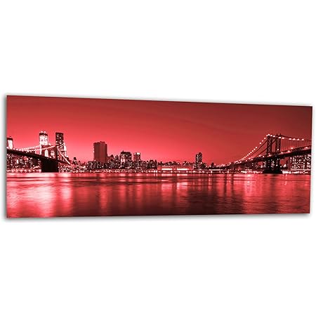 photo New York Skyline Glass Wall Art amazon de