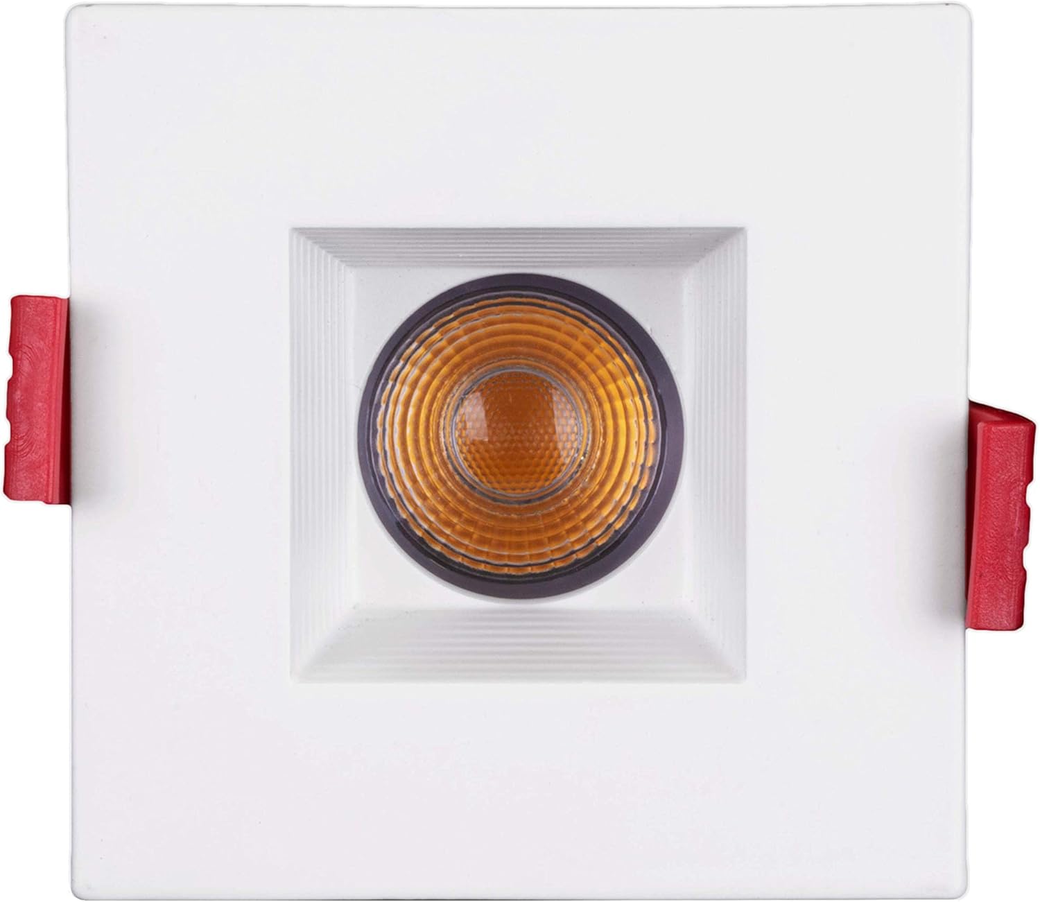 NICOR Lighting 2 inch Square LED Recessed Downlight with Baffle in White, 2700K (DQD211202KWHBF)