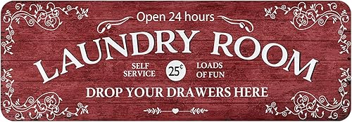 Miniatura 8 de Lahome Alfombra de lavandería de 20 x 59 pulgadas, antideslizante, lavable, alfombra de pasillo para baño, cocina, baño, decoración de pasillo,