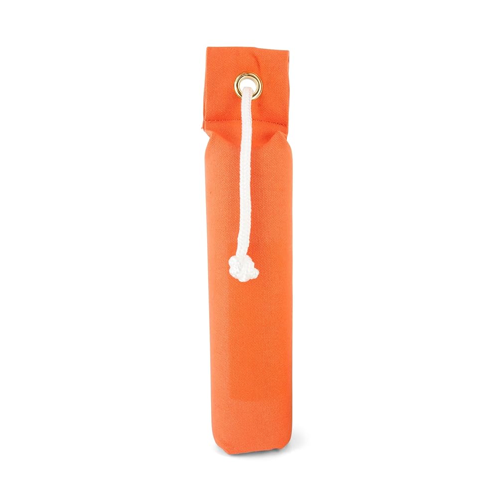 SportDOG Canvas Dummies - Hunting Dog Training Tool - Game Scent Absorber - Water-Ready Bumper - Durable Field Dummy - Weighted Toy - Standard Size - 2.75 W X 12 L - Orange