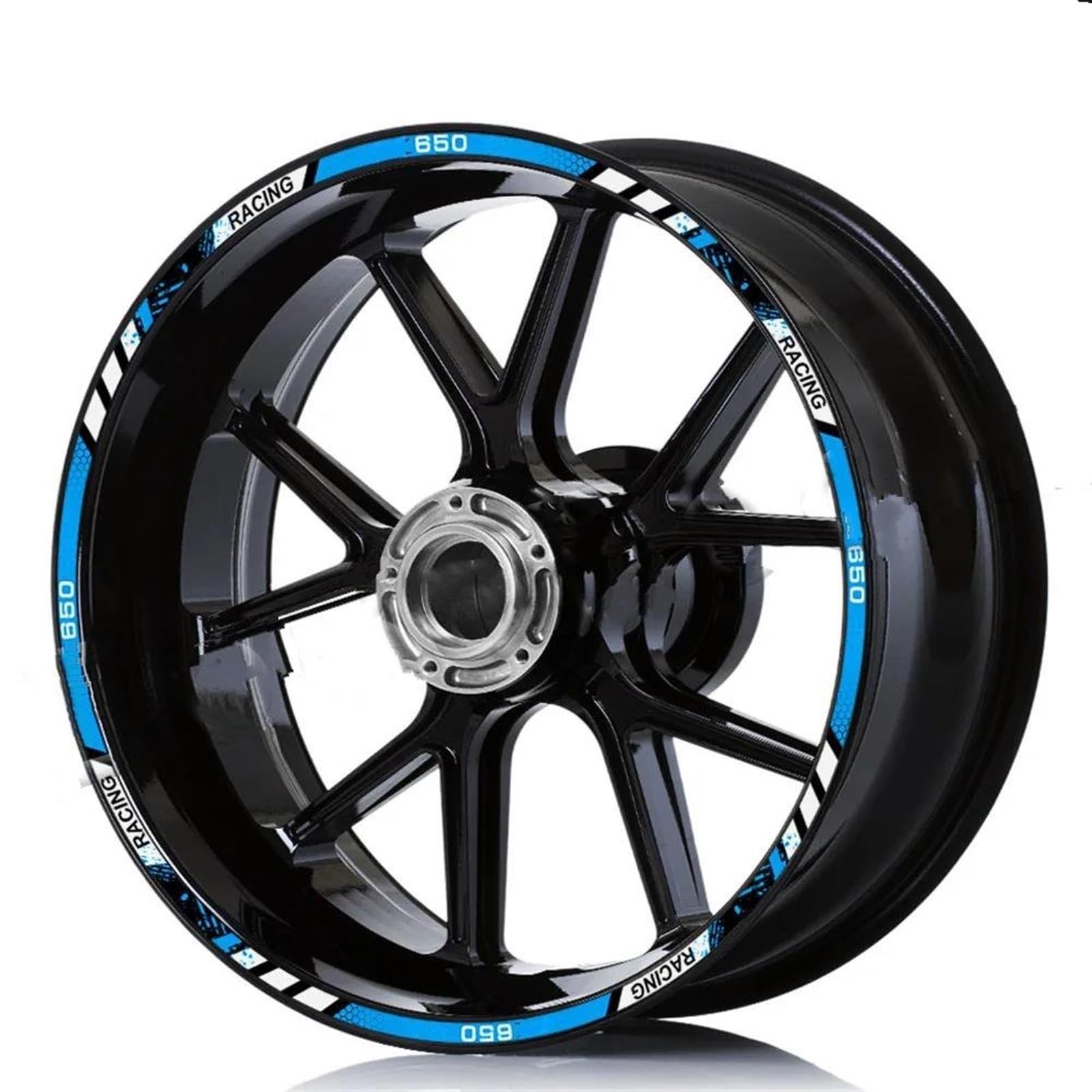 Stickers Motorcycle Wheel Stickers Night Reflective Decorative Rim for Z650 Z 650(Style 4)