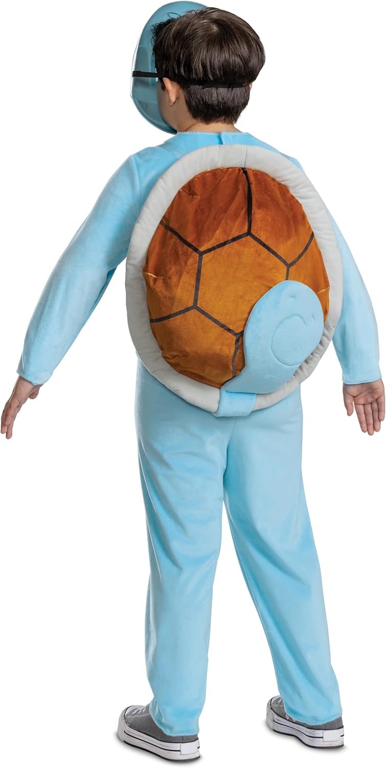 Disguise Boys Kids Pokemon Squirtle Costume | Boys Squirtle Cosplay | Starter Pokemon Costume | Inflatable Shell & Headpiece