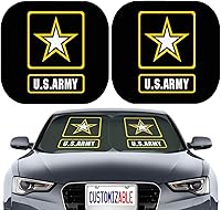 Vista 15 de Maizi - Parasoles delanteros para auto de 2 piezas, ajuste universal para parabrisas delanteros que se adaptan a la mayoría de los cupés, sedanes