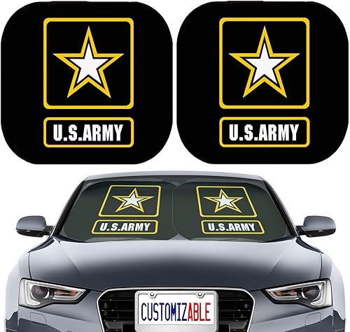 Miniatura 15 de Maizi - Parasoles delanteros para auto de 2 piezas, ajuste universal para parabrisas delanteros que se adaptan a la mayoría de los cupés, sedanes