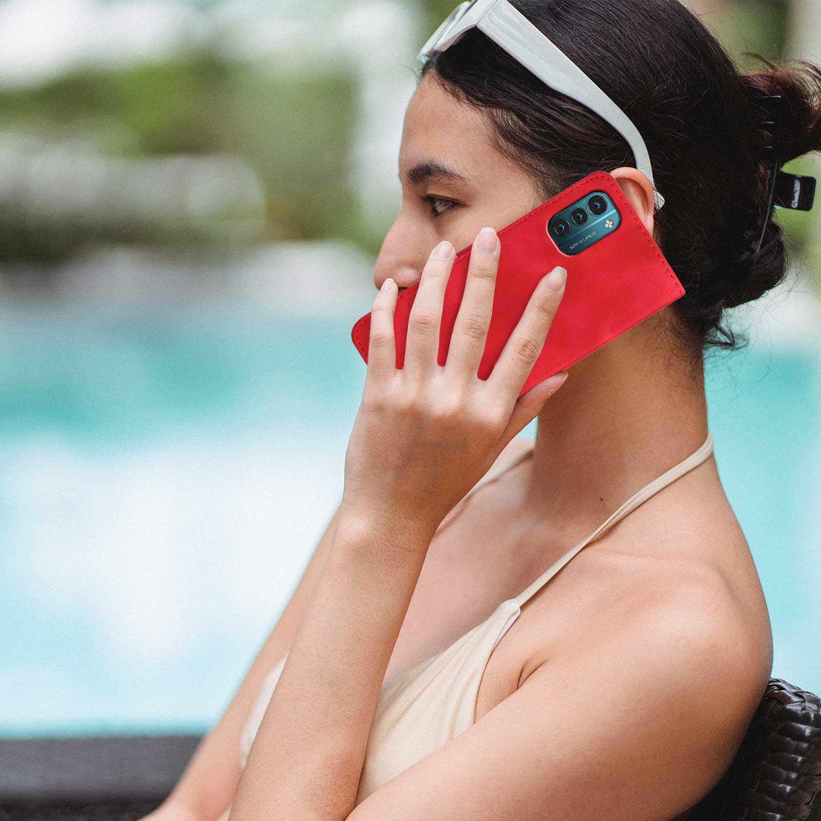 Custodia Cover per Samsung Galaxy Z Fold 4, con Pellicola Proteggi Schermo, in Fibra Aramidica