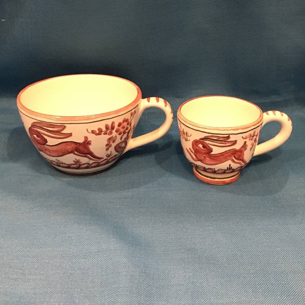 Tasses à café et cappuccino en céramique Leprotto Rose pour vos matins cocooning