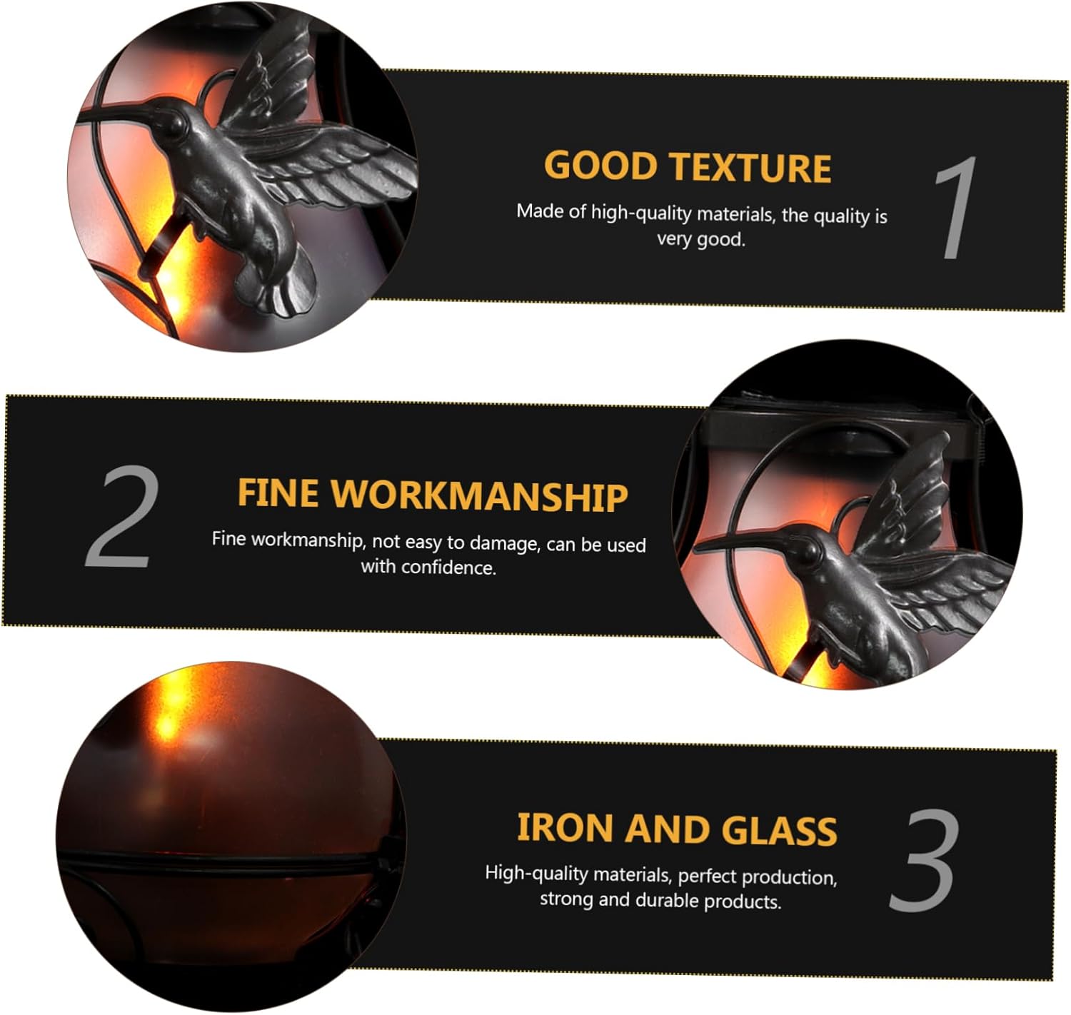 1pc Butterfly Lantern Hanging Light Solar-Powered Craft Landscape Light