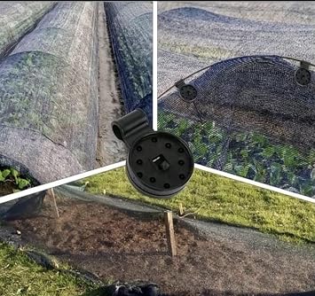 Gölgelik Sabitleme Klipsi UV Dayanımlı – Sera, Bahçe Filesi, Gölgelik Tente ve Tarım Ağı Sabitleyici Klips Siyah (50)