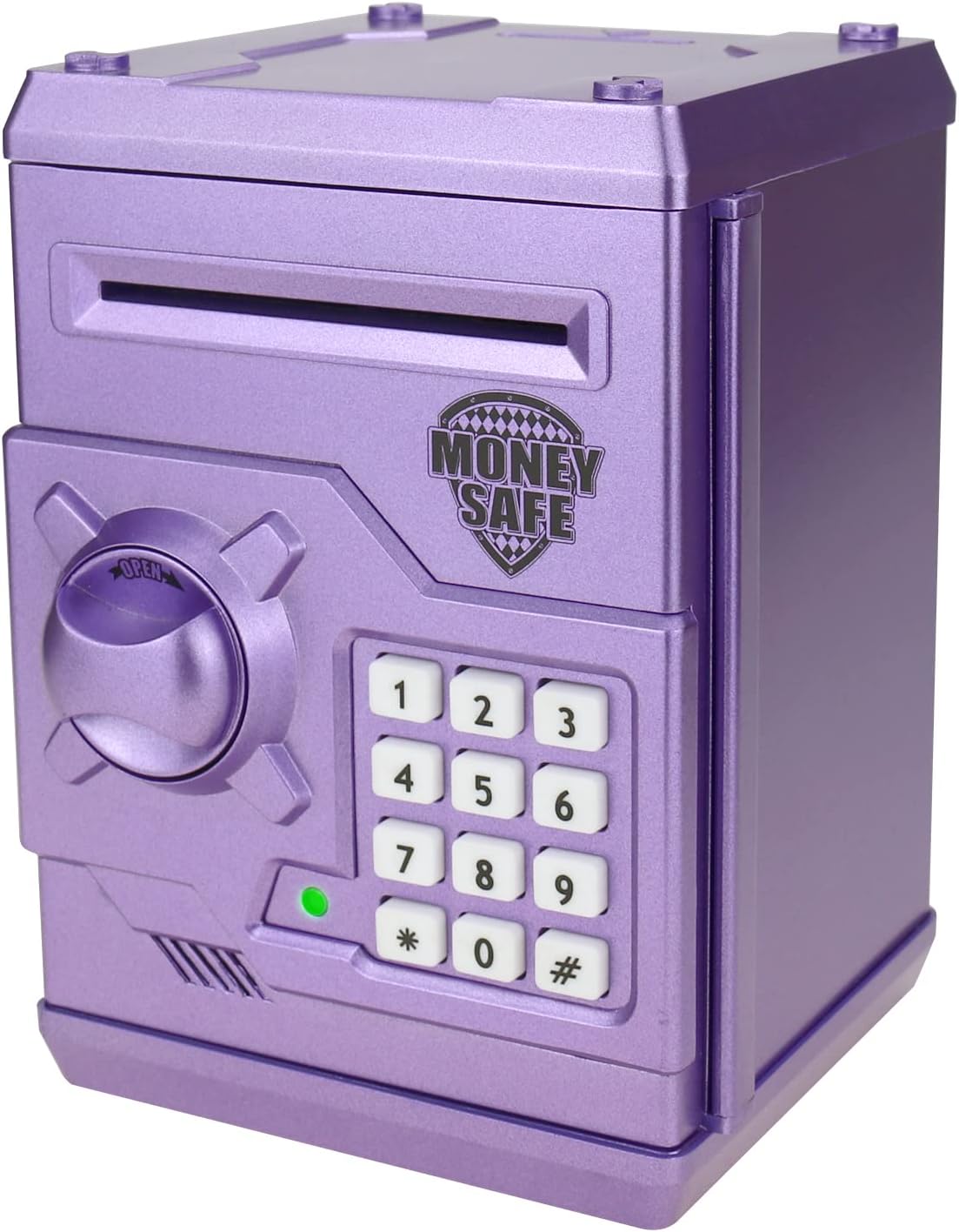 Kids Electronic Piggy Bank Safe Toy for 3-14 Year Old Boys and Girls (Purple)