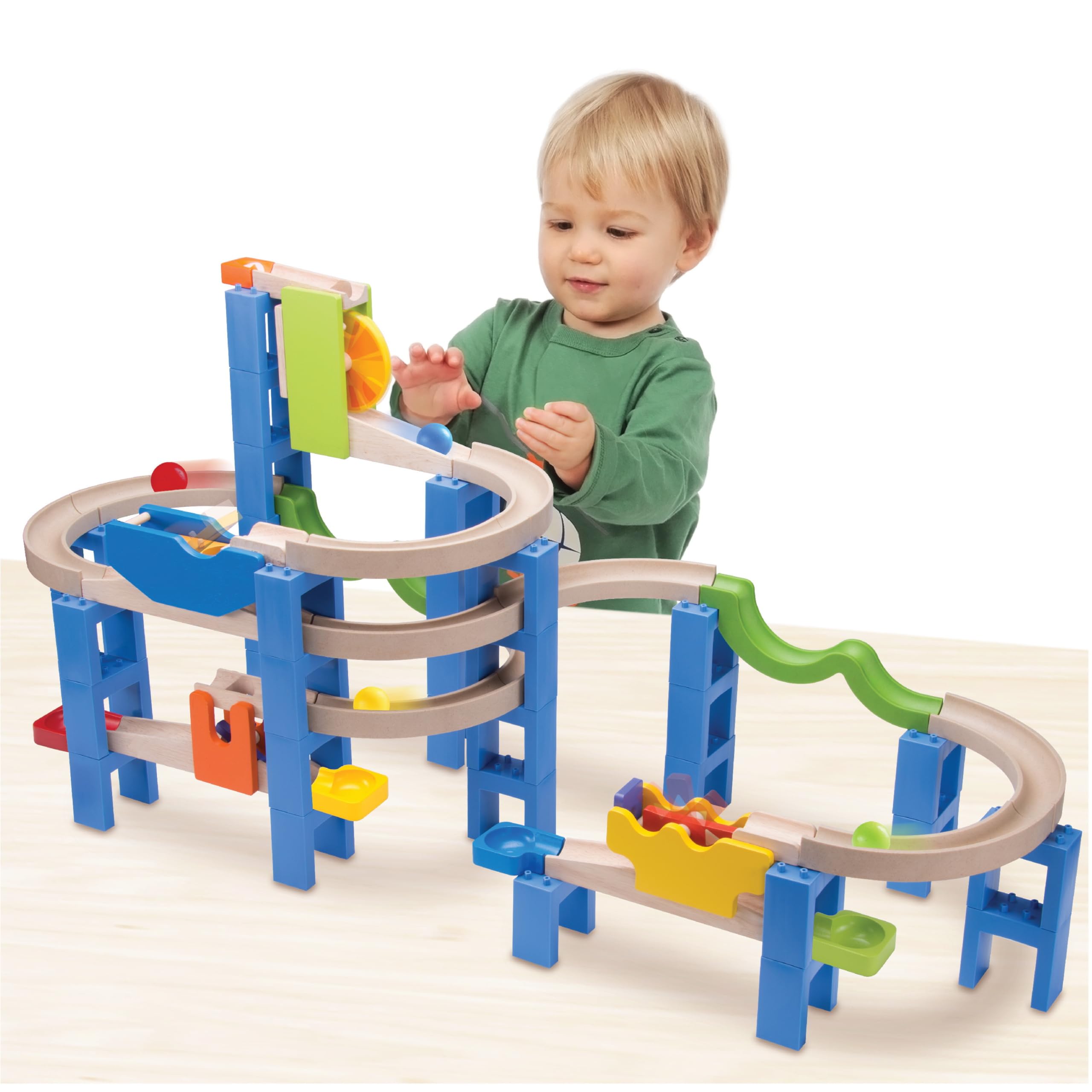 Amazon.co.jp: wonderworld Trix Track 組立木製玩具 スパイラル